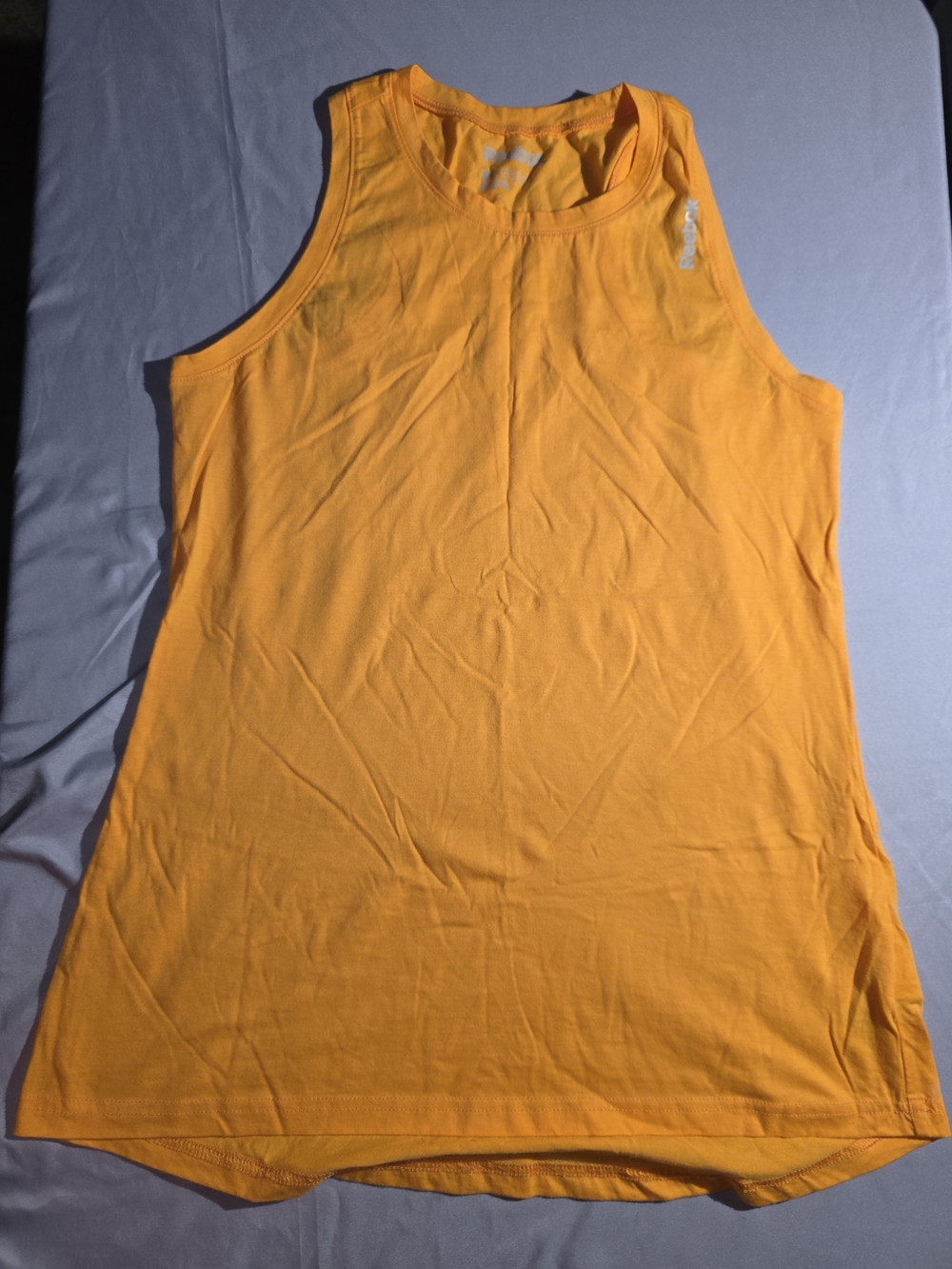 Reebok Women's Bright Orange Athletic Tank Top